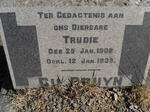 BRUYN Trudie, du 1908-1939