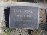 BURGER Fanie 1930-1949