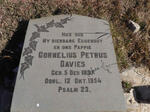 DAVIES Cornelius Petrus 1897-1954
