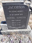 JACOBSON Martha Albertha nee FLEISCHER 1907-1963