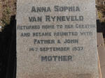 RYNEVELD Anna Sophia, van -1937