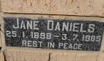 DANIELS Jane 1898-1985