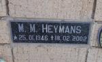 HEYMANS M.M. 1946-2002