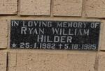 HILDER Ryan William 1982-1985
