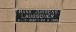 LAUBSCHER Hans Jurgens 1930-1985