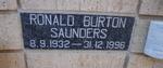 SAUNDERS Ronald Burton 1932-1996