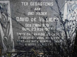 VILLIERS David, de 1838-1902