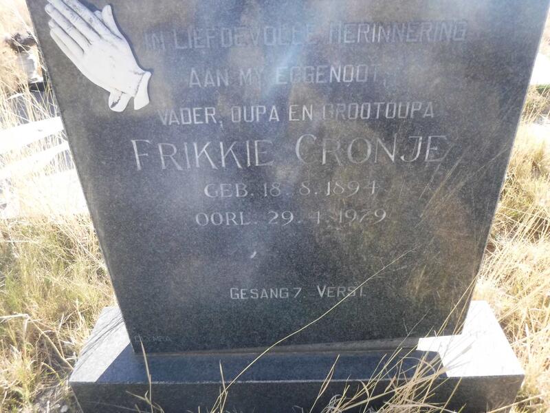 CRONJE Frikkie 1894-1979