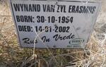 ERASMUS Wynand van Zyl 1954-2002