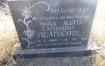 HEATHCOTE Anna Aletta Catharina 1942-1981