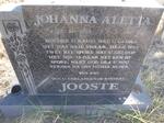 JOOSTE Johanna Aletta 1924-1997