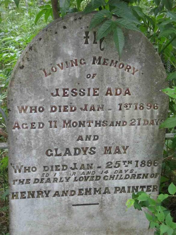 PAINTER Jessie Ada -1896 :: PAINTER Gladys May -1896