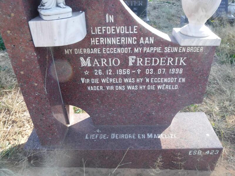 ? Mario Frederik 1956-1998