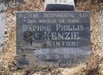 Mc KENZIE Daphne Phillis nee WINTON 1922-1989