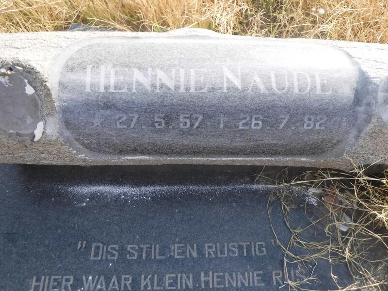 NAUDE Hennie 1957-1982