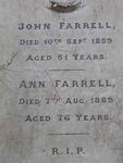 FARRELL John -1859 & Ann -1889