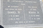 GROBBELAAR Daniel B. 1897-1974 & Maria A. 1900-1981 