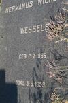 WESSELS Hermanus Wilhelmus 1896-1959