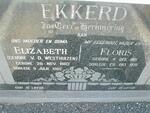 EKKERD Floris 1901-1970 & Elizabeth van der WESTHUIZEN 1903-1982