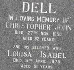 DELL Christopher John -1958 & Louisa Isabel -1975