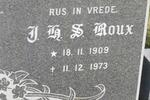 ROUX J.H.S. 1909-1973 & M.A. 1909-