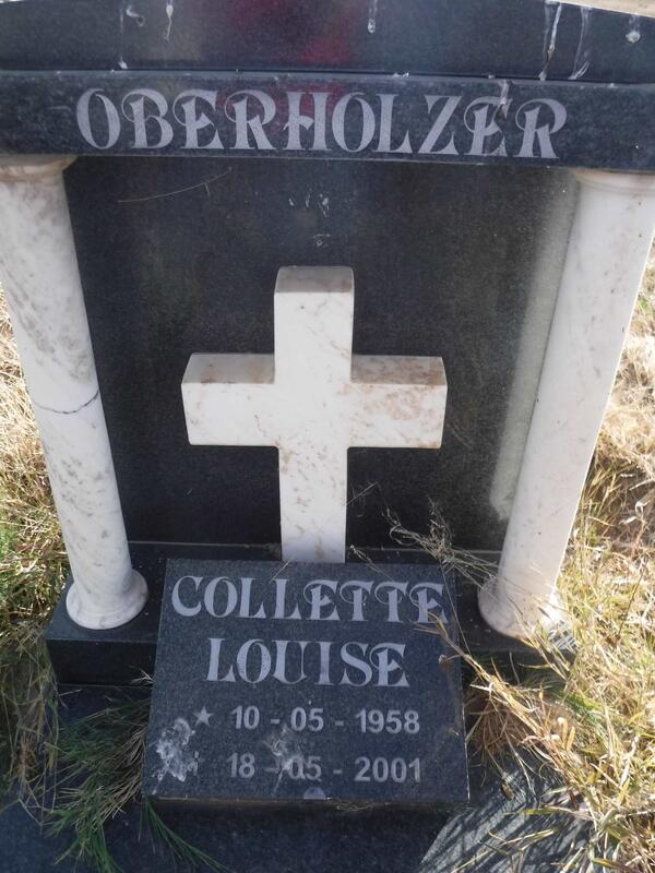 OBERHOLZER Collette Louise 1958-2001