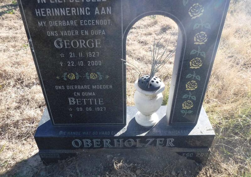 OBERHOLZER George 1927-2000 & Bettie 1927-