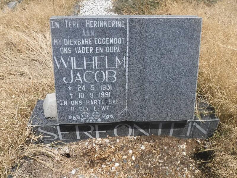 SERFONTEIN Wilhelm Jacob 1931-1991