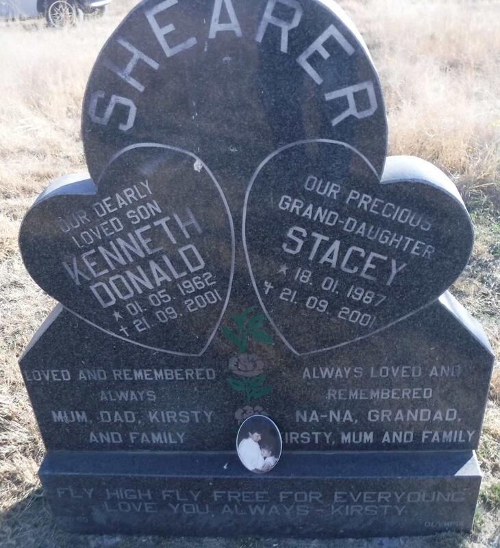 SHEARER Kenneth Donald 1962-2001 & Stacey 1987-2001