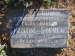 STEVENS Christine 1951-1993