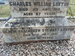 LOXTON Charles William -1912 & Olivia Elizabeth Stewart -1941