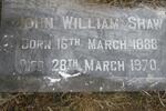 SHAW John William 1888-1970