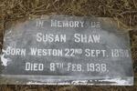 SHAW Susan nee WESTON 1858-1938