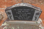 BEER Faith Lilian, de nee AMOS 1914-1972