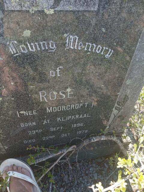 KNOTT George 1889-1954 & Rose MOORCROFT 1896-1978