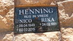 HENNING Nico 1949-2015 & Rika 1951-