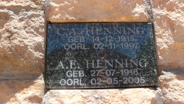 HENNING C.N. 1915-1997 & A.E. 1918-2005