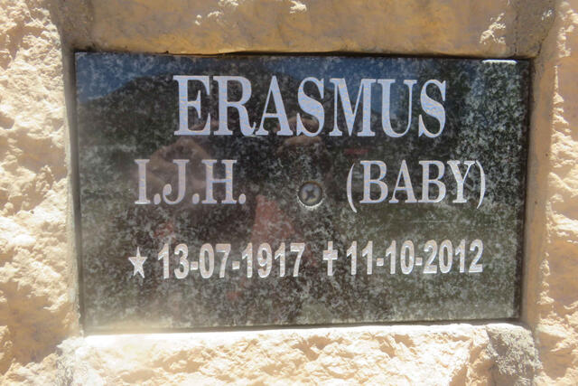 ERASMUS I.J.H. 1917-2012