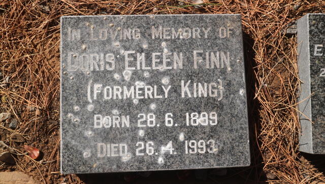 FINN Doris Eileen formerly KING 1899-1993