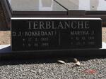 TERBLANCHE D.J. 1905-1993 & Martha J. 1910-1995