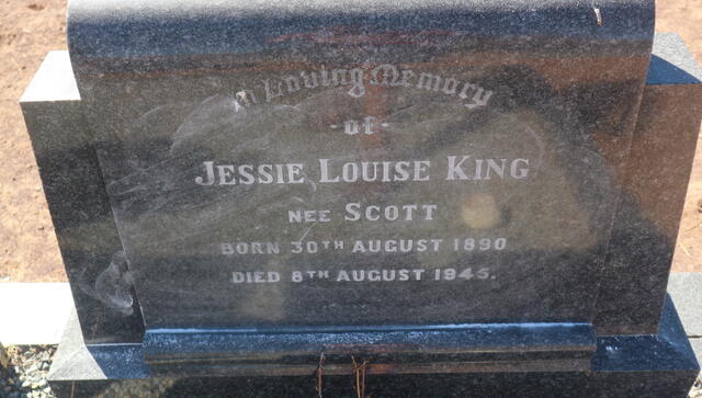 KING Jessie Louise nee SCOTT 1890-1945
