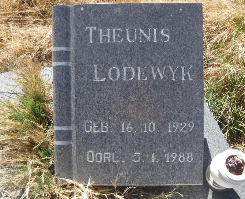 ? Theunis Lodewyk 1929-1988