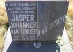 TONDER Jasper Johannes, van 1941-1987