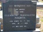 VUUREN Elizabeth Magdalena Magrita, van nee KEMP 1902-1989