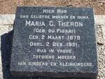 THERON Maria C. nee DU PISANI 1879-1951