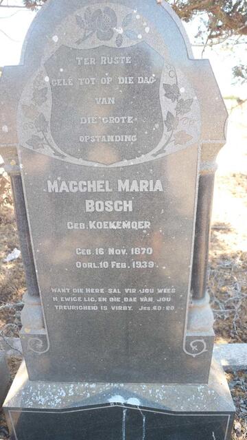 BOSCH Macchel Maria nee KOEKEMOER 1870-1939