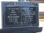VILLIERS Benjamin 1912-2001 & Johanna Maria Susanna 1907-1991