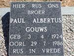 GOUWS Paul Albertus  1924-1986