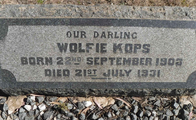 KOPS Wolfie 1903-1931