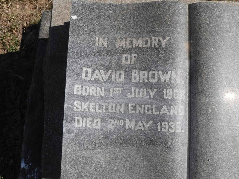 BROWN David 1868-1935